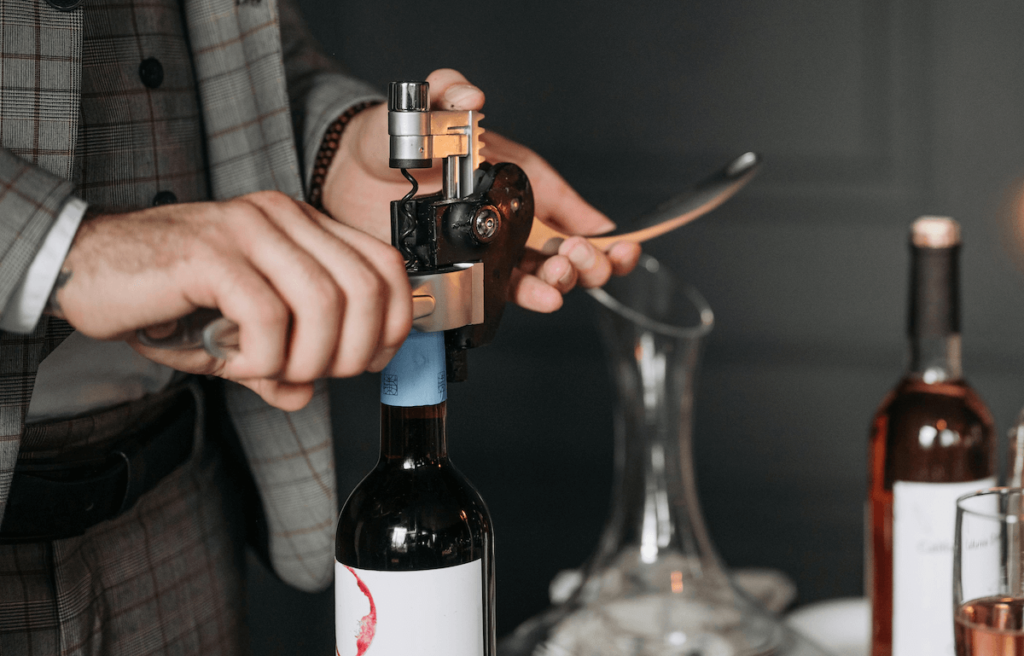 An event planner at a wine tasting event showing how creative entrepreneurs benefit from starting a blog